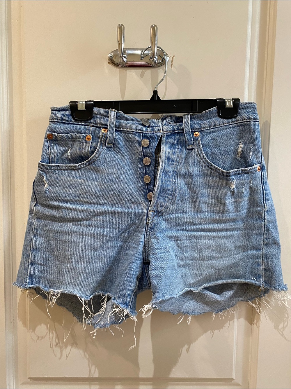 Levi's Distressed Jean Shorts